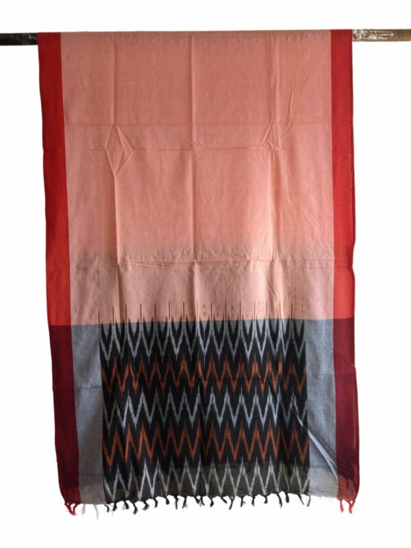 IKAT HANDLOOM COTTON DUPPATA 2.5 METERS LENGTH