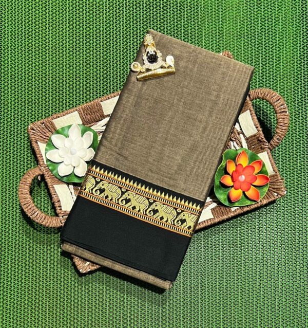 Narayanpet Cotton Saree with Small Border