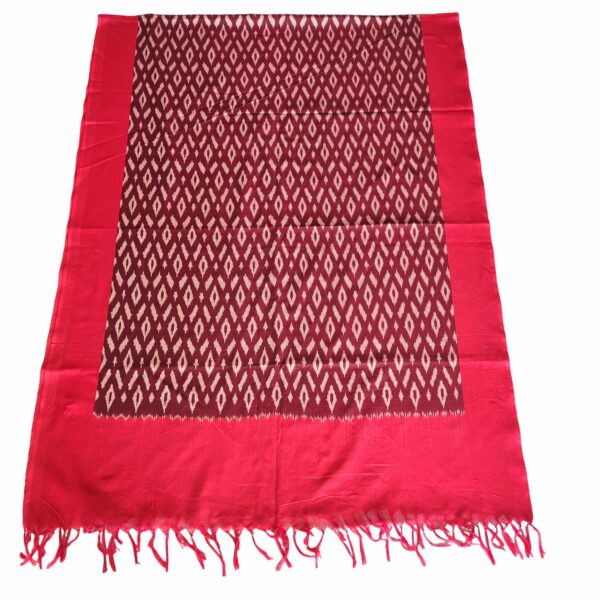 Luxurious Pochampally Ikat Handloom Dupatta: Authentic Beauty in Mercerised Cotton