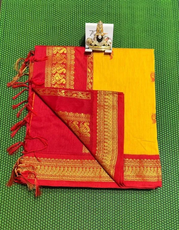 Kalyani Cotton Sarees With Contract Blouse