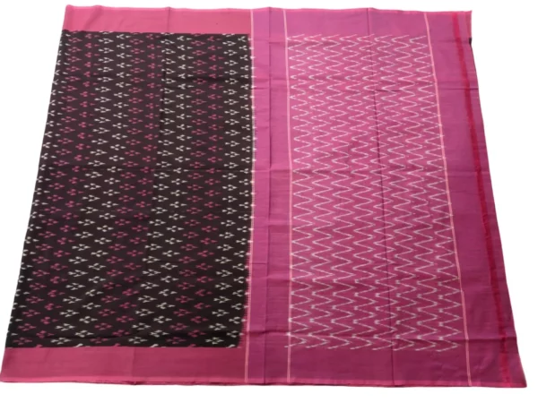 Traditional Pochampally Ikat Mercerised Cotton Saree in Vibrant Colors