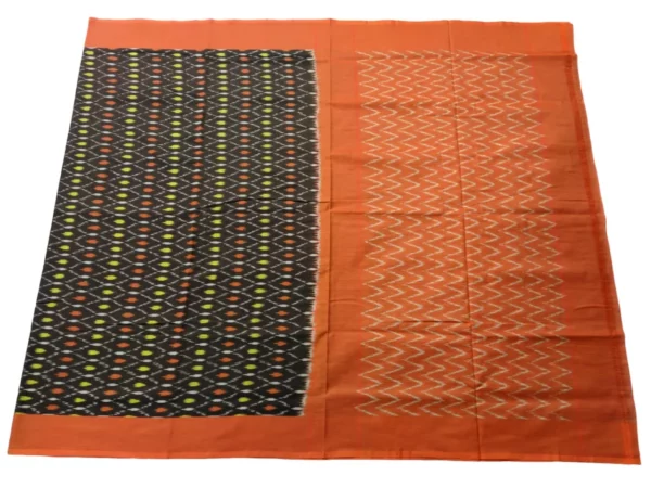 Pochampally saree with traditional Ikat design in mercerised cotton from PAVANKUMARWEAVES