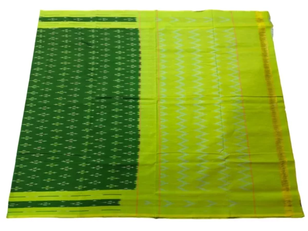 Traditional Pochampally Ikat Mercerised Cotton Saree in Vibrant Colors