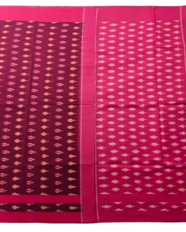 Pochampally sarees with traditional Ikat design in vibrant colors and mercerised cotton