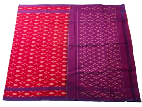 Pochampally sarees with traditional Ikat design in vibrant colors and mercerised cotton