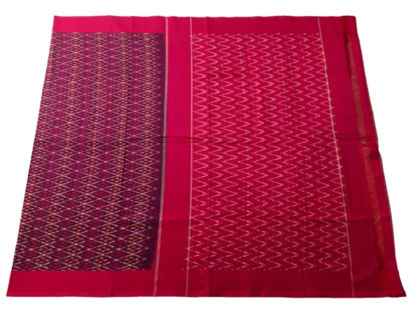 Pochampally sarees with traditional Ikat design in vibrant colors and mercerised cotton