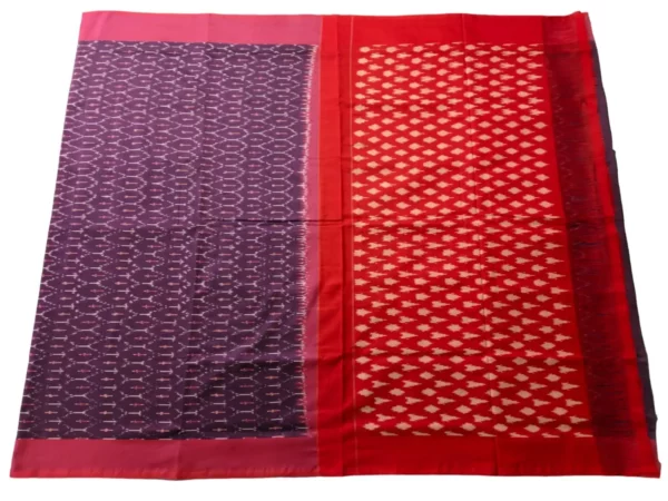 Pochampally sarees with traditional Ikat design in vibrant colors and mercerised cotton