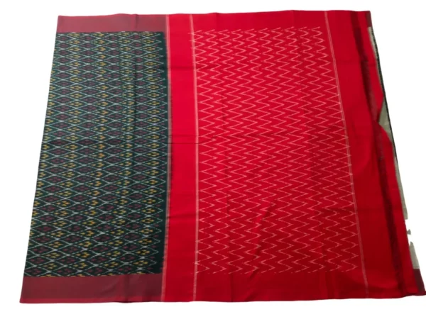 Pochampally sarees with traditional Ikat design in vibrant colors and mercerised cotton