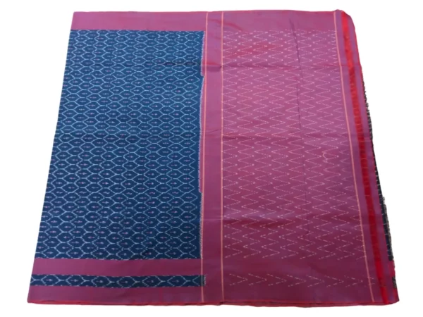 Pochampally sarees with traditional Ikat design in vibrant colors and mercerised cotton
