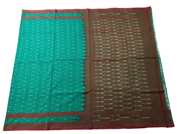 Traditional Pochampally Ikat Mercerised Cotton Saree in Vibrant Colors