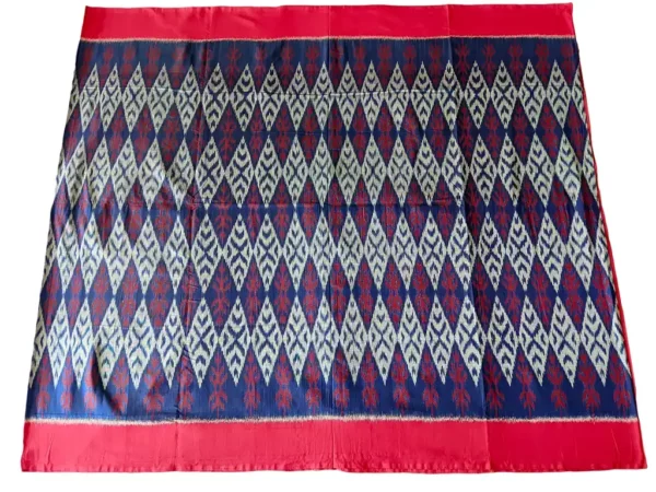 Handloom Pochampally saree with ikat weaving technique."