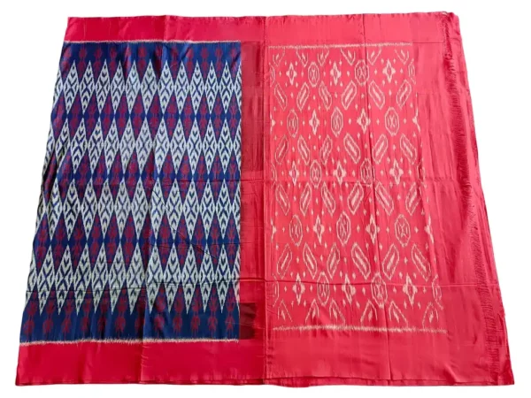Handloom Pochampally saree with ikat weaving technique."