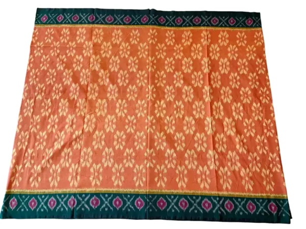 Handloom Pochampally saree with ikat weaving technique."