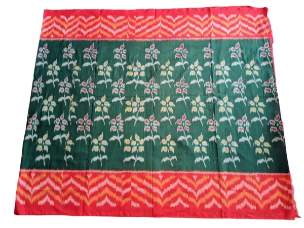 Handloom Pochampally saree with ikat weaving technique."