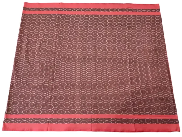 handloom cotton saree with traditional ikat design and matching blouse from PAVANKUMARWEAVES