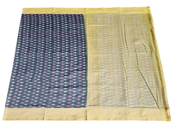 Mercerised Cotton Saree featuring minimalist designs for a modern yet ethnic look