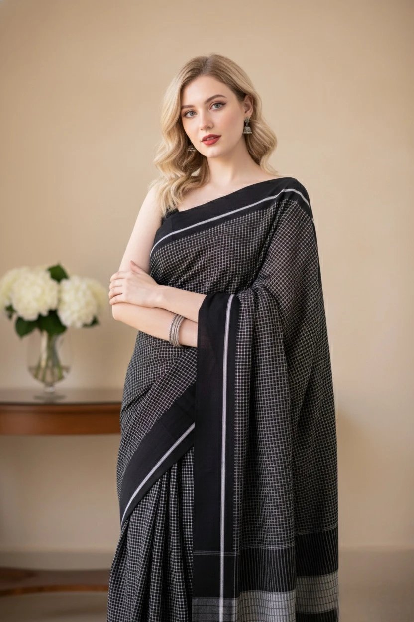 2024/10/1000416228.jpg Patteda Anchu Saree With Running Blouse - Image 1