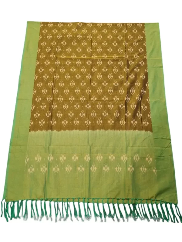 Soft mercerized cotton fabric of Ikat dupatta from India