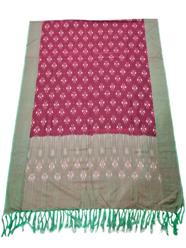 Full view of 2.5-meter Ikat dupatta