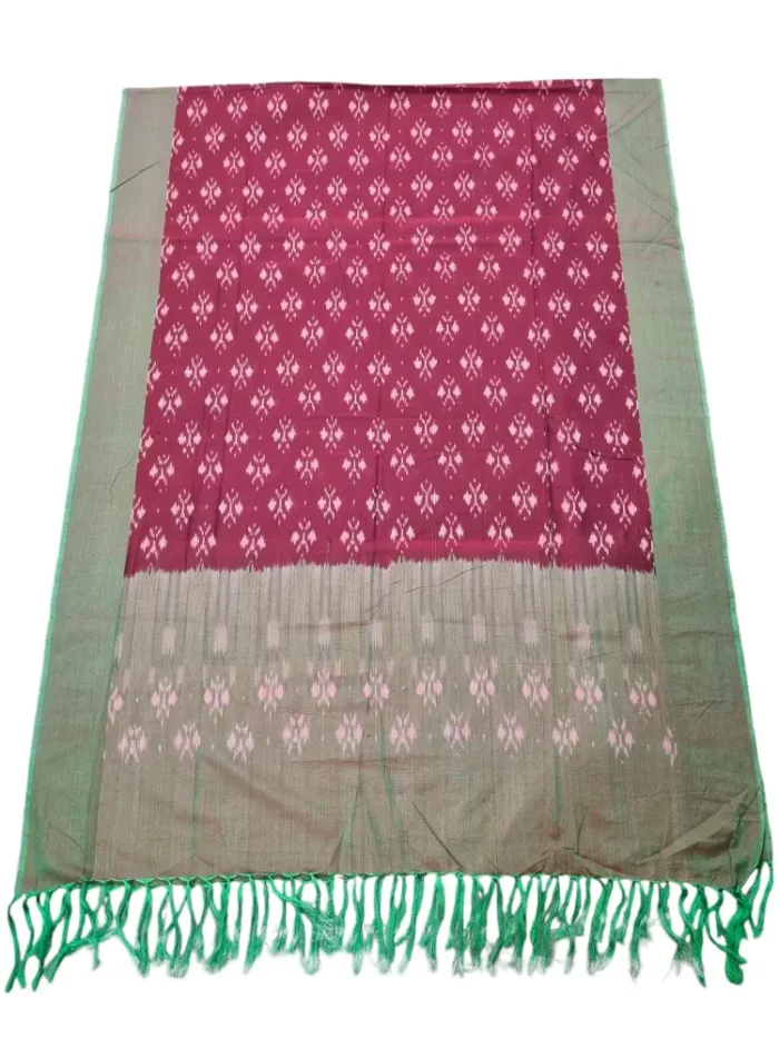 Full view of 2.5-meter Ikat dupatta