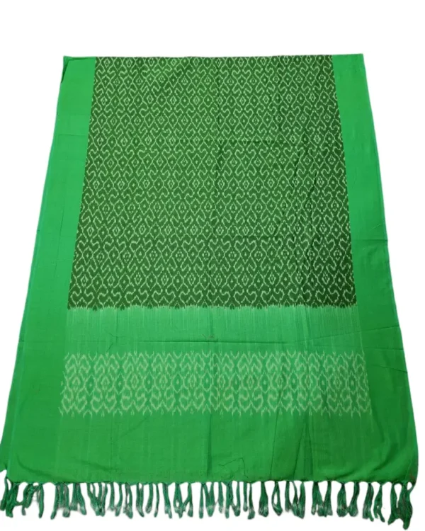 High-quality mercerized cotton fabric Ikat dupatta for women