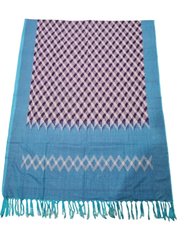 2.5-meter handwoven IKAT dupatta showcasing Ikat design