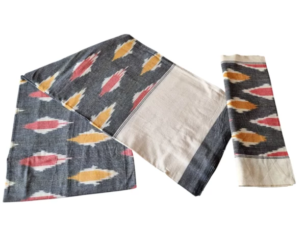 Single cot cotton bedsheet with traditional patterns, handloom woven for a blend of comfort and elegance
