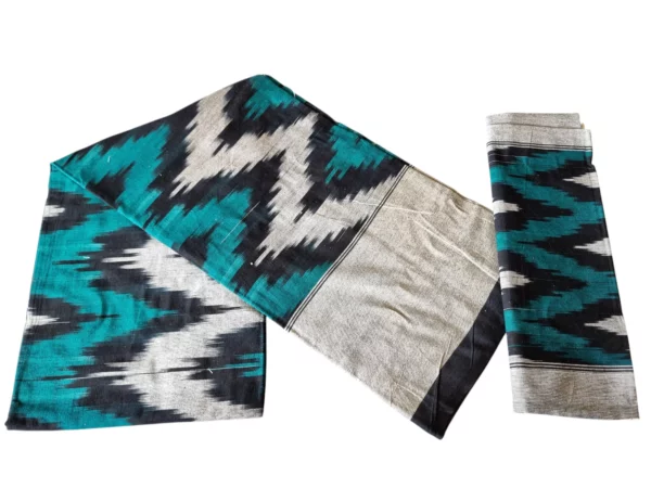 Premium ikat bedsheet with bold patterns and soft fabric, ideal for king size beds