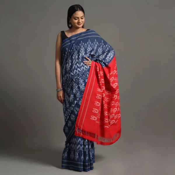 Handwoven handloom saree showcasing intricate craftsmanship
