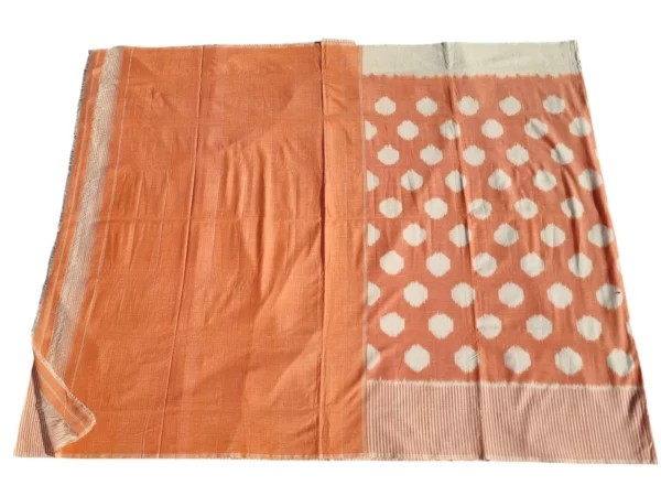 Authentic Indian handloom saree with a classic weave design