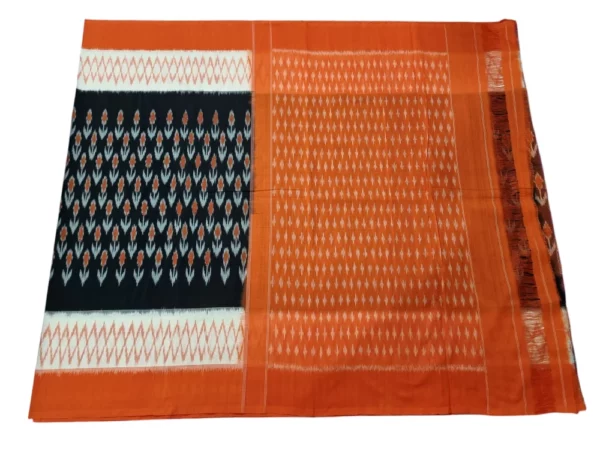 Exquisite Pochampally cotton saree in rich hues, perfect for festive and casual wear