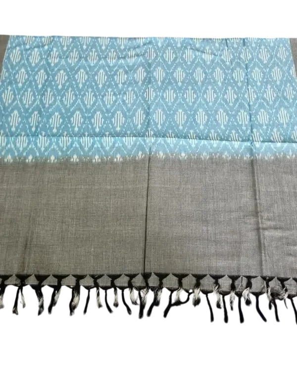Authentic Pochampally dupatta with handloom ikat designs