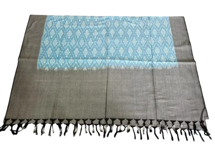 Authentic Pochampally dupatta with handloom ikat designs