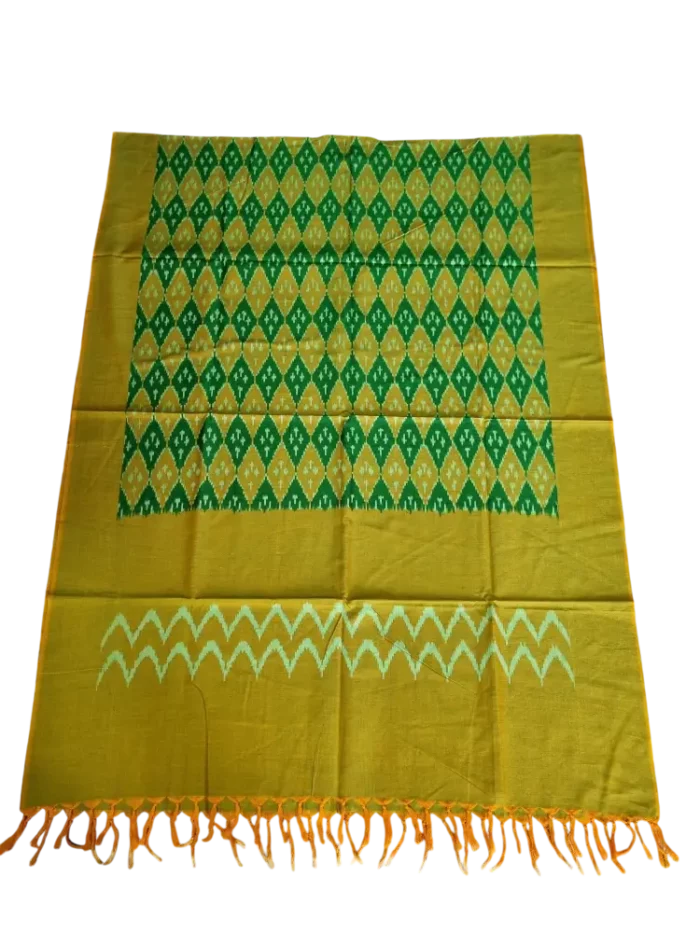 Soft cotton silk Pochampally dupatta with intricate detailing