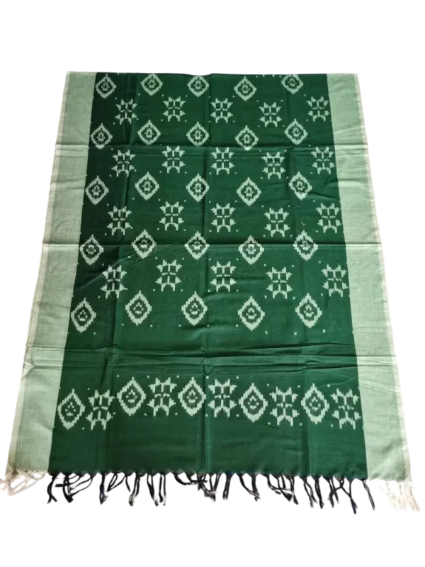 Elegant and lightweight Pochampally dupatta with ikat art