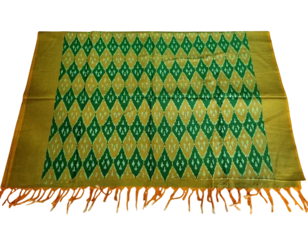 Handwoven Pochampally dupatta in timeless ikat patterns
