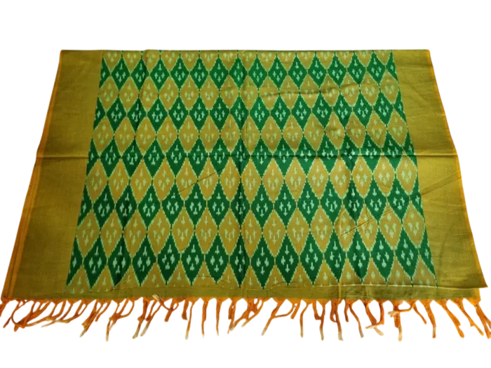 Handwoven Pochampally dupatta in timeless ikat patterns