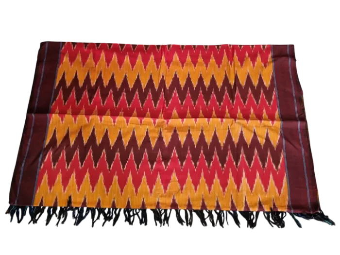 Premium handloom Pochampally dupatta in colorful ikat designs