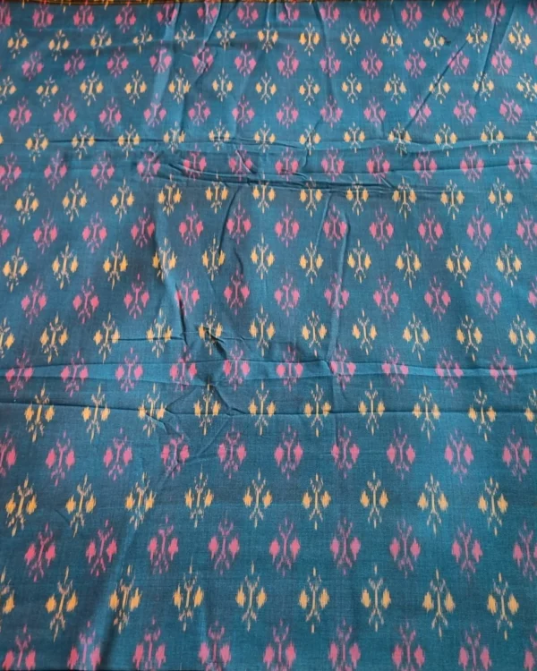 Mercerised Ikat fabric in vibrant Naptol colors, 45-inch width