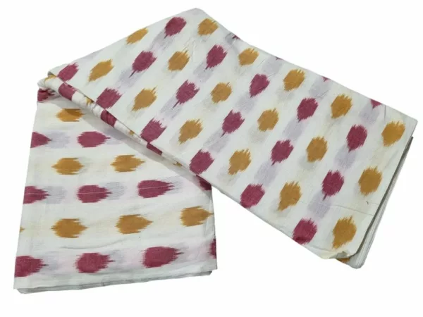 Ikat Fabric with traditional weaving techniques