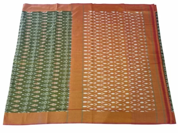 Soft Cotton Pochampally Saree Showcasing Classic Ikat Weaving