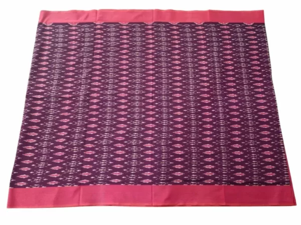 Authentic Double Ikat Pochampally Saree with Signature Diamond Motifs
