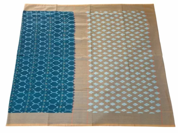 Authentic Pochampally Handwoven Saree in Rich Ethnic Colors