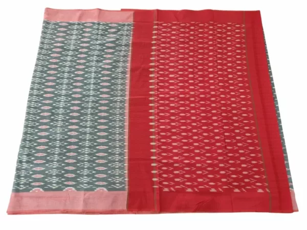 Rich Pochampally Silk Saree with Contrast Border and Pallu