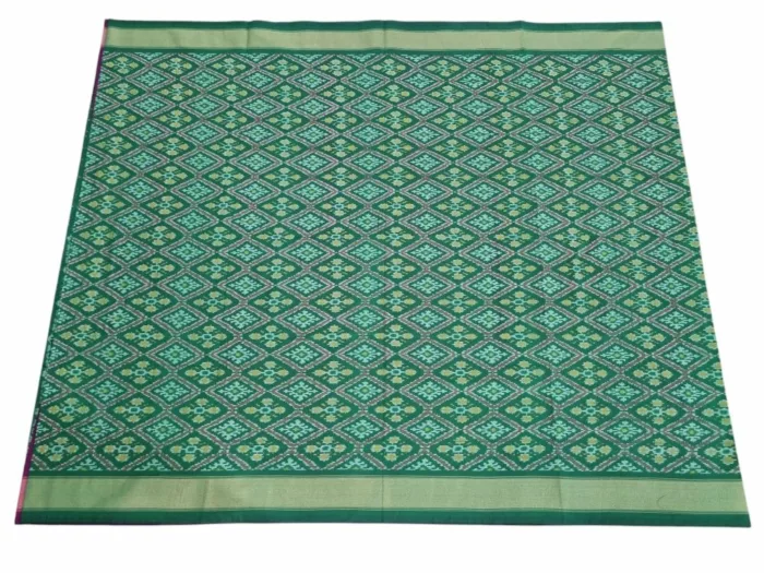Buy Ikat Sarees Online – Handwoven Cotton Silk Pochampally Saree | 6.5m with Blouse - Image 2