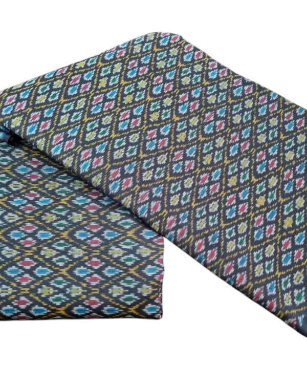 Pochampally Ikat Handloom Sico (cotton silk) Fabric