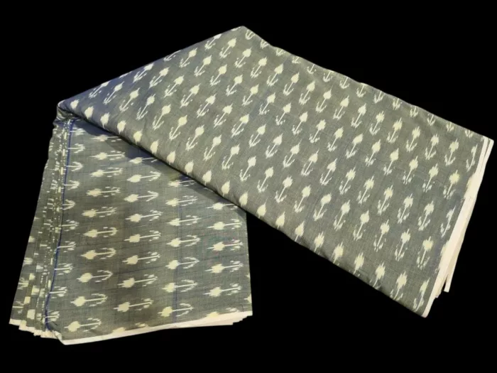 Beautiful ikat fabric with repeating diamond and chevron patterns