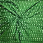 Soft cotton ikat fabric showcasing multicolor tie-dye designs
