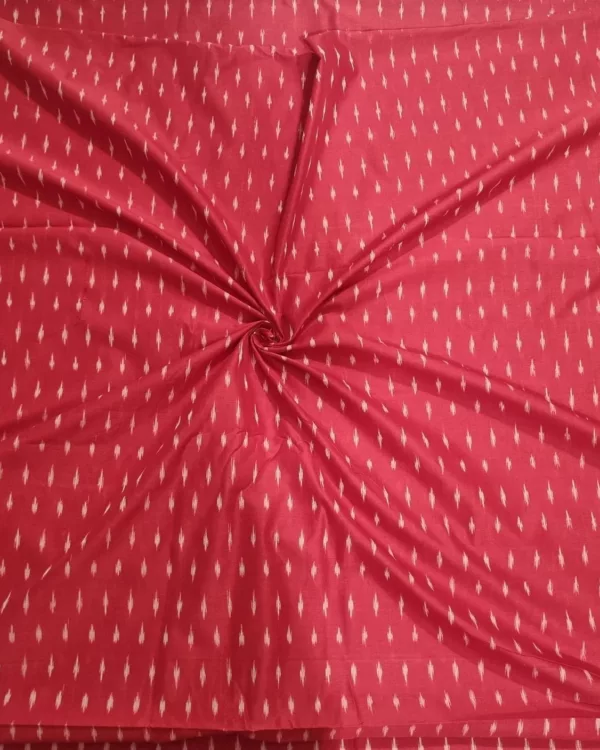 Handcrafted ikat cloth showing characteristic blurred design edges
