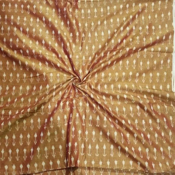 Traditional handwoven ikat fabric featuring colorful diamond motifs